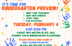 Kindergarten Preview 2025 bulletin 12 29 24