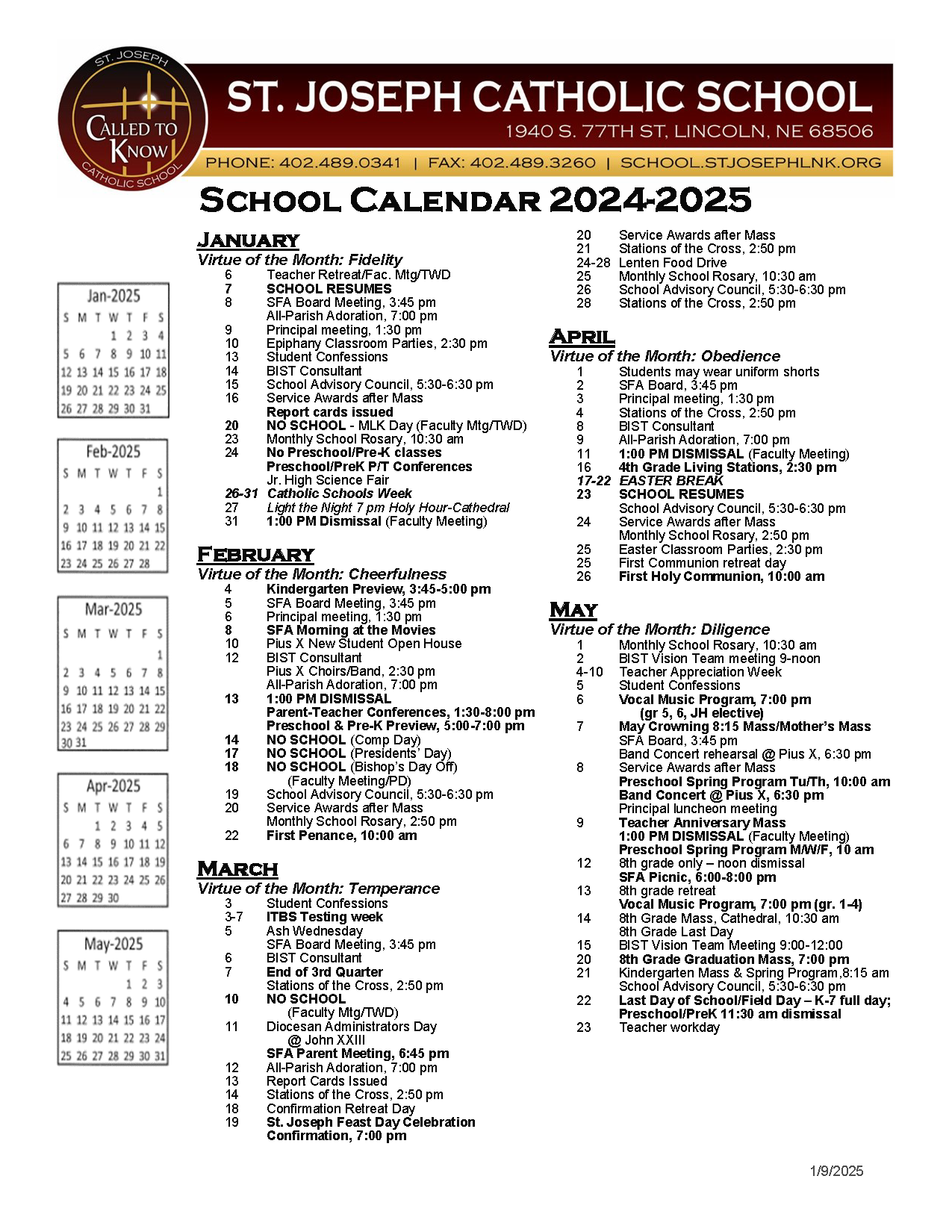 2024 2025 School Calendar 1 9 25 Page 4