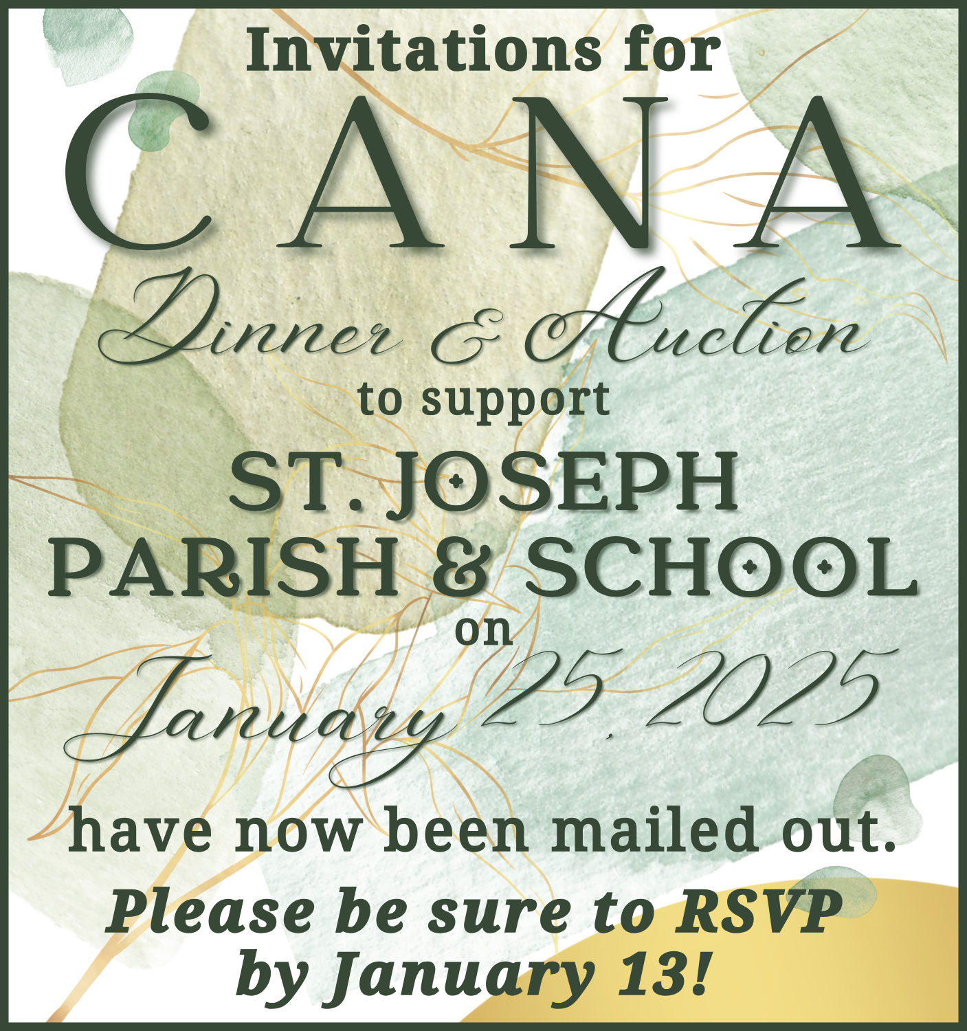 CANA 2025 bulletin RSVP reminder