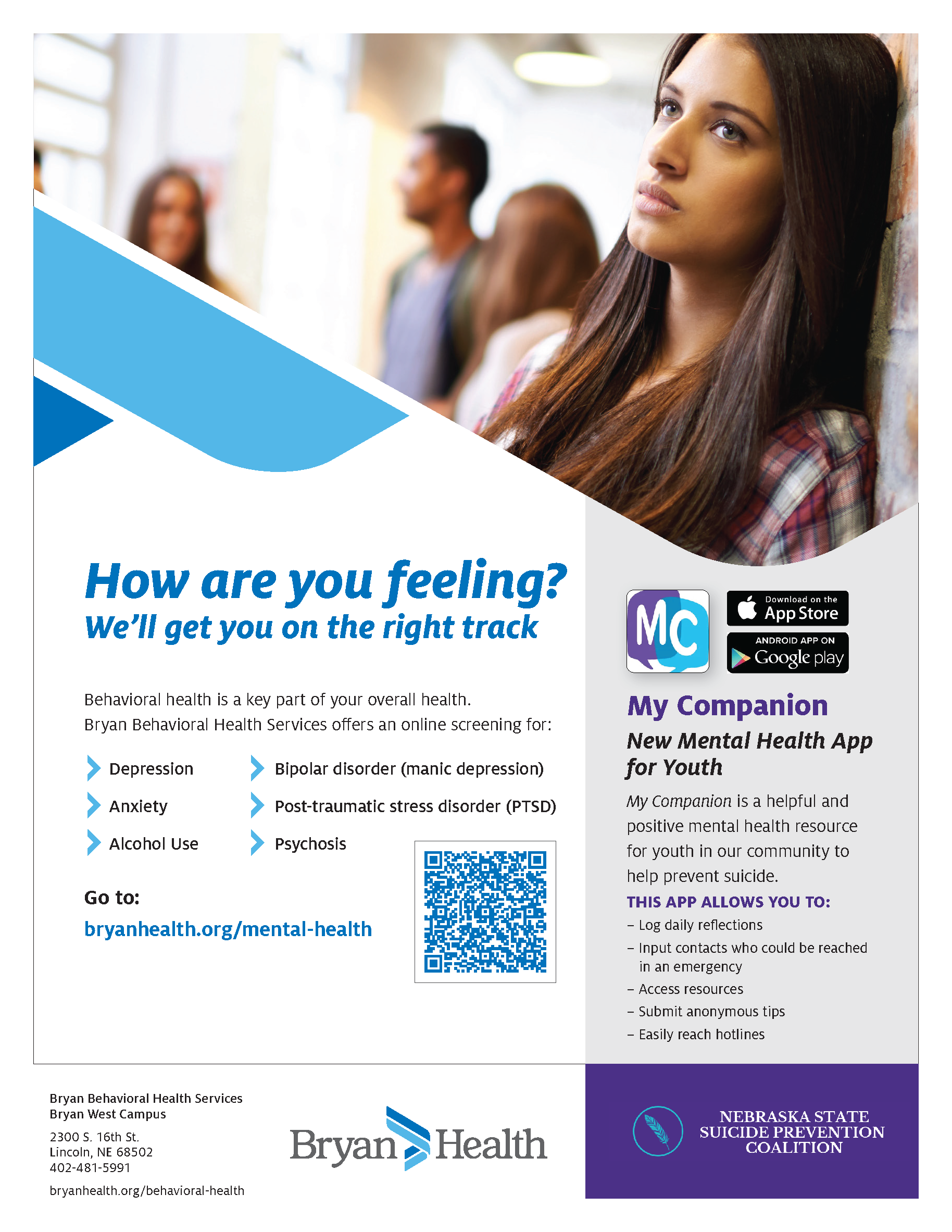 Mental Health Screening My Companion App flier JPEG2