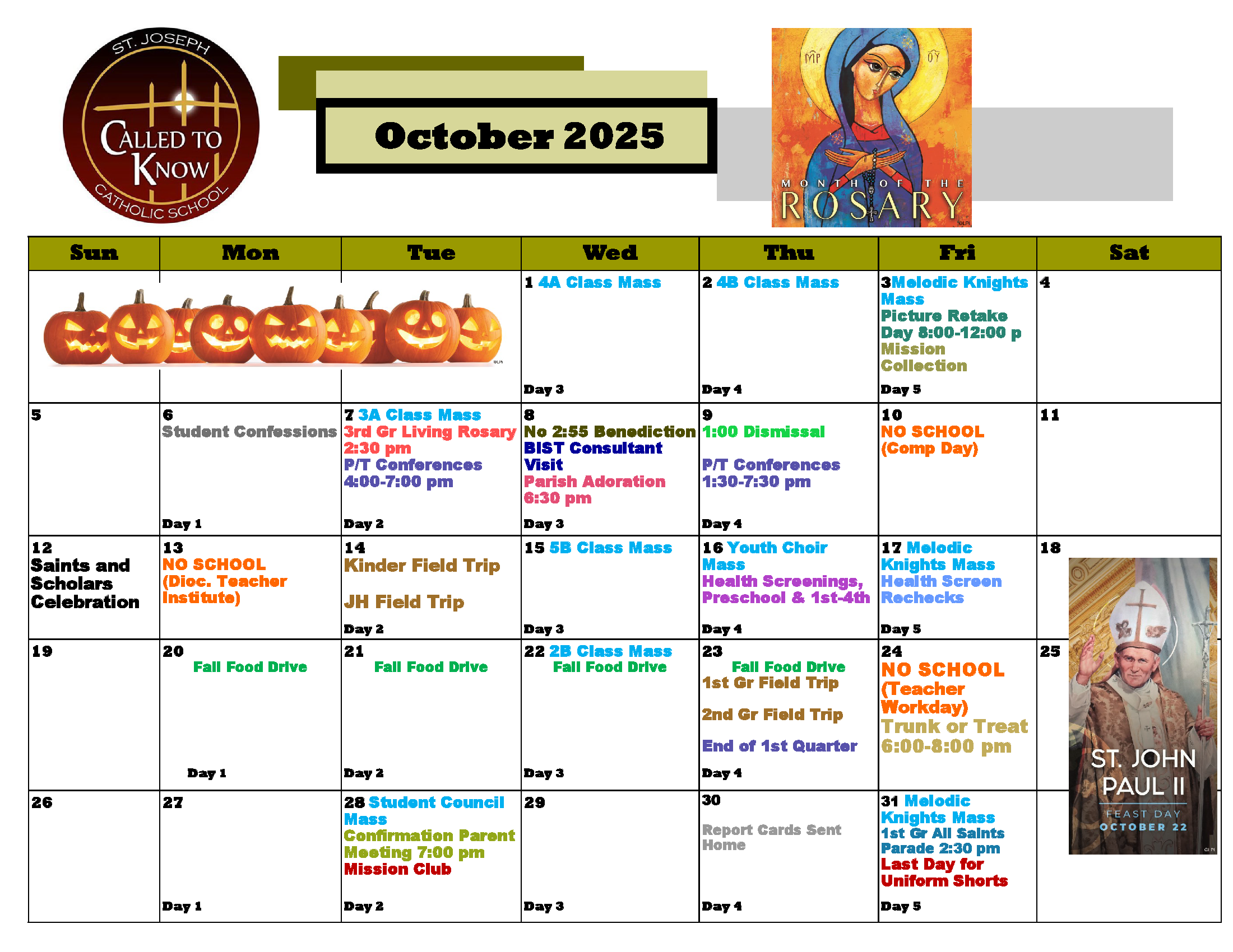 October 2025 Events