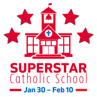 Spirit Catholic Radio Superstar Contest logo 2023
